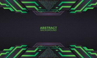 Technology background with neon stripes. vector