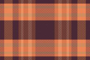 Tartan plaid pattern with texture and coffee color. vector