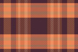 Tartan plaid pattern with texture and coffee color. vector