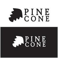 abstract simple pinecone logo pine tree design,for business,badge,emblem,pine plantation,pine wood industry vector