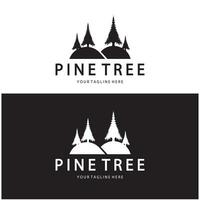 resumen sencillo piña logo pino árbol diseñado para negocio,insignia,emblema,pino plantación,pino madera industria vector