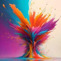 abstract colorful splash photo