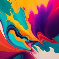 abstract colorful splash photo