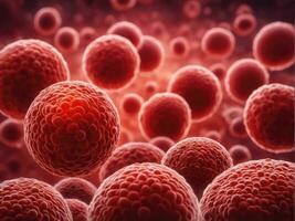 red blood cells in vein, medical human health-care AI Generated photo