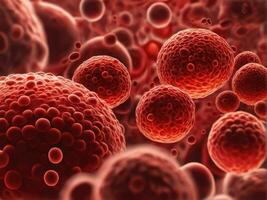 red blood cells in vein, medical human health-care AI Generated photo