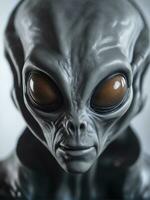Photography of an ultra realistic Alien in dramatic light AI Generated photo