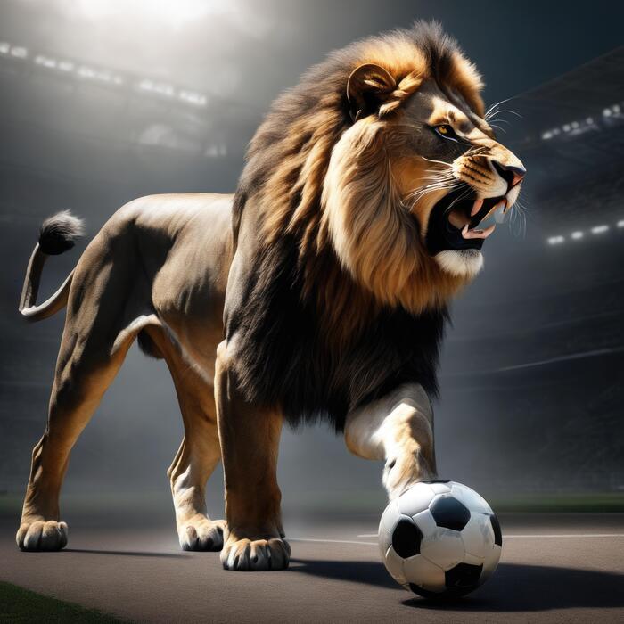 Lion Soccer Stock Photos, Images and Backgrounds for Free Download