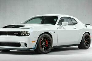 Dodge Challenger SRT Hellcat Redeye Muscle Car. AI Generative Pro Photo