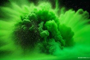 Abstract powder explosion background. AI Generative Pro Photo