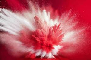 Abstract powder explosion background. AI Generative Pro Photo