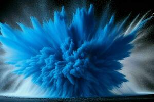 Abstract powder explosion background. AI Generative Pro Photo