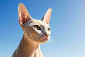 Portrait of a Sphynx cat. AI Generative Pro Photo