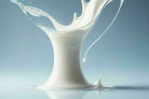 Milk splash. AI Generative Pro Photo