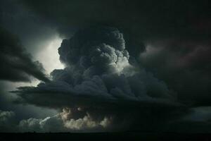 oscuro nube antecedentes. ai generativo Pro foto