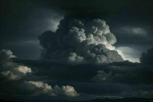 oscuro nube antecedentes. ai generativo Pro foto