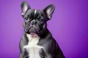 Photo of french bulldog. AI Generative Pro Photo