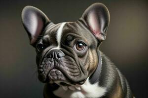 Photo of french bulldog. AI Generative Pro Photo