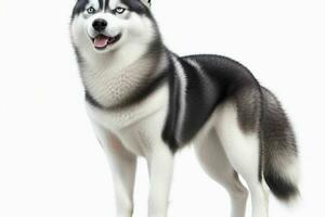 Photo of siberian husky. AI Generative Pro Photo