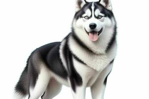 Photo of siberian husky. AI Generative Pro Photo