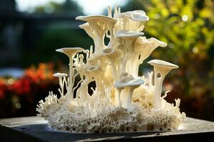 A 3D printed seabed structure now a thriving micro ecosystem showcasing the long term impact of such interventions photo