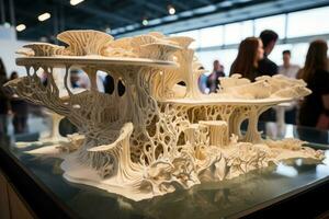 A 3D printed seabed structure now a thriving micro ecosystem showcasing the long term impact of such interventions photo