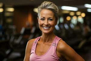 Cancer patient empowering resilience embarks on healing journey with fitness routine photo