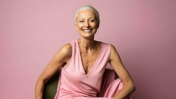 Cancer patient full of grace embracing their new hairless reality photo