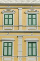 Pattern Windows of Colonial Style Building photo