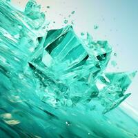 aquamarine color splash photo