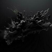 black color splash photo