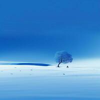 blue Minimalist wallpaper photo