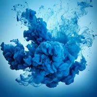 blue color splash photo