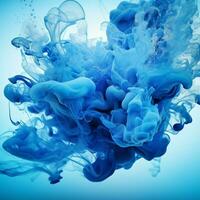 blue color splash photo