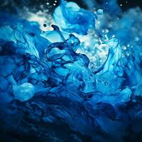 blue color splash photo