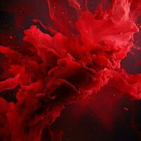 crimson color splash photo