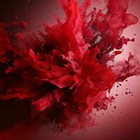 crimson color splash photo