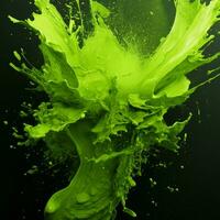 green color splash photo