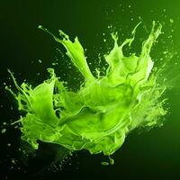 green color splash photo