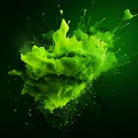 green color splash photo