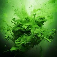 green color splash photo