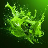 green color splash photo