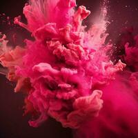hot pink color splash photo