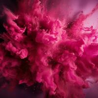 hot pink color splash photo