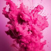 hot pink color splash photo