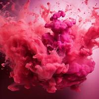 hot pink color splash photo