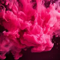 hot pink color splash photo