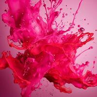 hot pink color splash photo