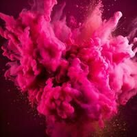 hot pink color splash photo