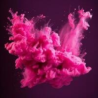 hot pink color splash photo