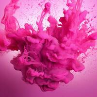 hot pink color splash photo